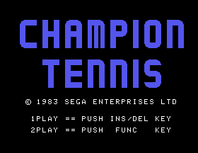 Play <b>Champion Tennis</b> Online
